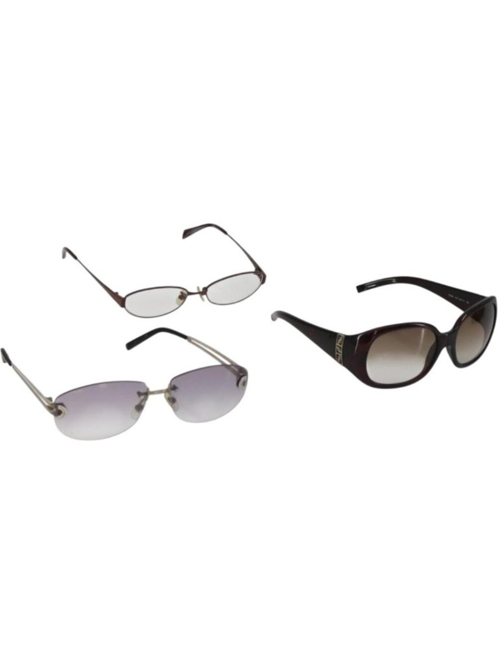BURBERRY Sunglasses plastic 3 Set Black